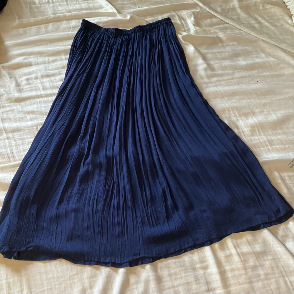 Life style Elegant royal Blue Pleated Skirt
